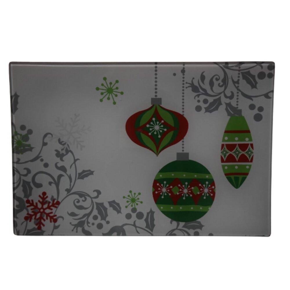 Ganz Ornament Rectangular Glass Platter